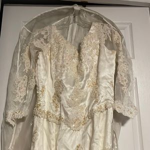 Hand beaded Wedding dress